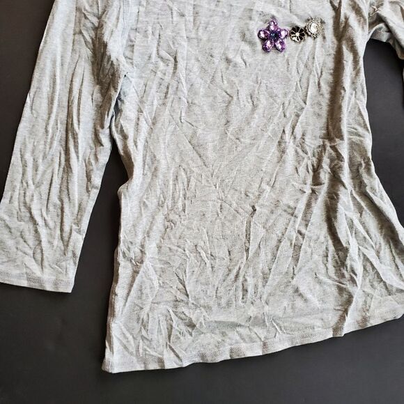 Isaac Mizrahi Live Bejeweled Shirt - Picture 4 of 8